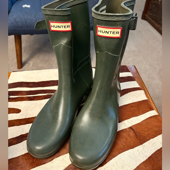 Hunter Shoes - Hunter Olive Green Rain Boots